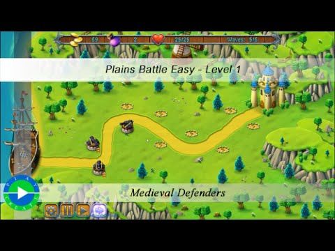Video guide by myhomestock.net: Medieval Defenders ! Level 1 #medievaldefenders