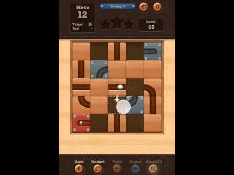 Video guide by iplaygames: Roll the Ball: slide puzzle  - Level 60 #rolltheball