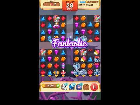 Video guide by Apps Walkthrough Tutorial: Jewel Match King Level 424 #jewelmatchking