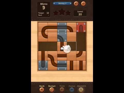 Video guide by iplaygames: Roll the Ball: slide puzzle  - Level 35 #rolltheball
