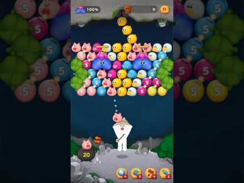 Video guide by happy happy: LINE Bubble Level 695 #linebubble