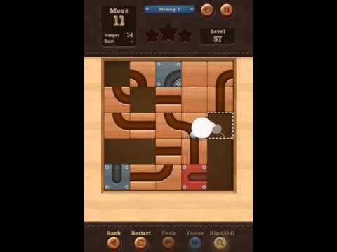 Video guide by iplaygames: Roll the Ball: slide puzzle  - Level 57 #rolltheball