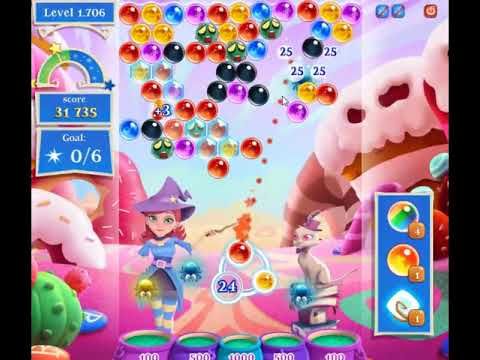Video guide by skillgaming: Bubble Witch Saga 2 Level 1706 #bubblewitchsaga