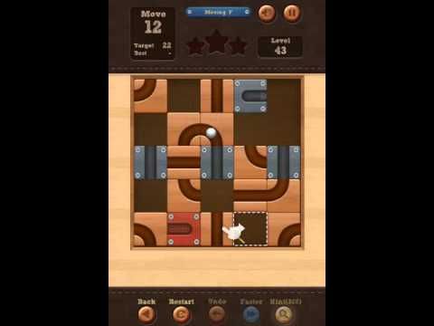 Video guide by iplaygames: Roll the Ball: slide puzzle  - Level 43 #rolltheball