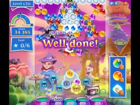 Video guide by skillgaming: Bubble Witch Saga 2 Level 1711 #bubblewitchsaga