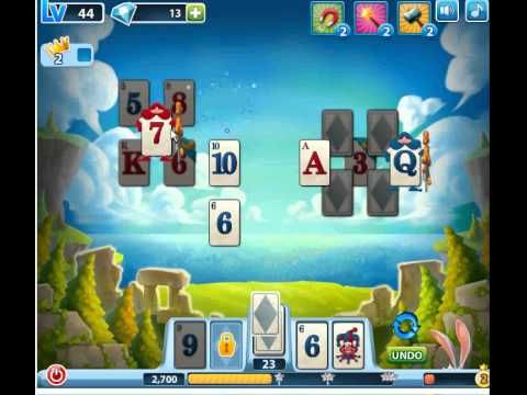 Video guide by Jiri Bubble Games: Solitaire in Wonderland Level 44 #solitaireinwonderland