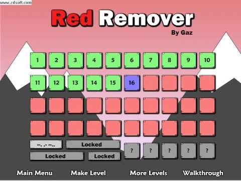 Video guide by alanm4072: Red Remover levels: 16-30 #redremover