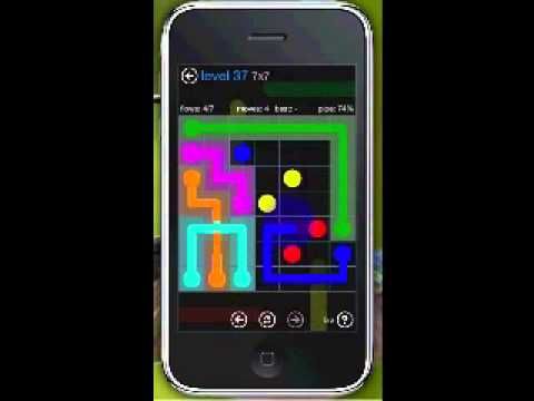 Video guide by IphoneGameHelp: Flow Free 7x7 3 stars levels 36 to 40 #flowfree