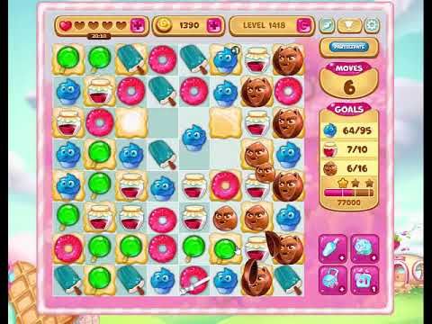 Video guide by Gamopolis: Candy Valley Level 1418 #candyvalley