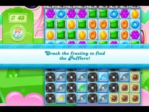 Video guide by Kazuohk: Candy Crush Jelly Saga Level 1243 #candycrushjelly