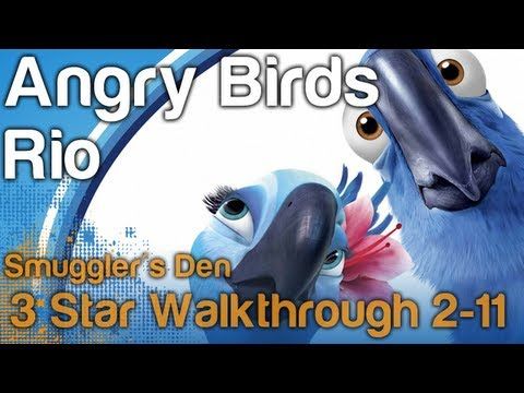 Video guide by NextGenWalkthroughs: Angry Birds Rio 3 stars level 2-11 #angrybirdsrio