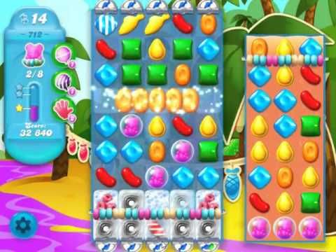 Video guide by skillgaming: Candy Crush Level 712 #candycrush