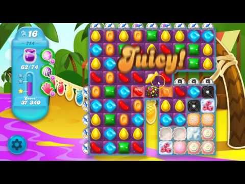 Video guide by Pete Peppers: Candy Crush Soda Saga Level 714 #candycrushsoda