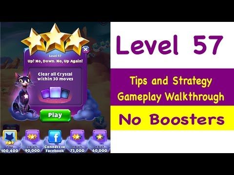 Video guide by Grumpy Cat Gaming: Bejeweled Level 57 #bejeweled