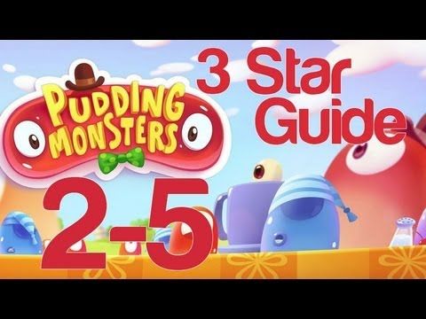 Video guide by NextGenWalkthroughs: Pudding Monsters 3 stars level 2-5 #puddingmonsters