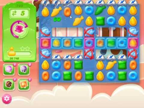 Video guide by skillgaming: Candy Crush Jelly Saga Level 705 #candycrushjelly