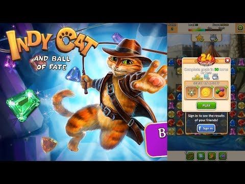Video guide by Android Games: Indy Cat Match 3 Level 24 #indycatmatch