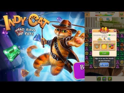 Video guide by Android Games: Indy Cat Match 3 Level 16 #indycatmatch