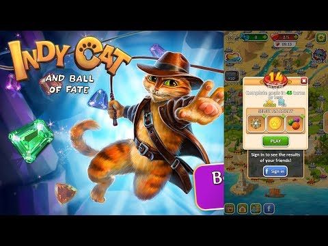 Video guide by Android Games: Indy Cat Match 3 Level 14 #indycatmatch