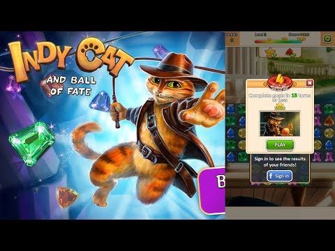 Video guide by Android Games: Indy Cat Match 3 Level 4 #indycatmatch