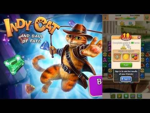 Video guide by Android Games: Indy Cat Match 3 Level 18 #indycatmatch