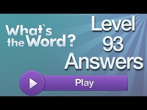 Video guide by AppAnswers: What's the word? level 93 #whatstheword