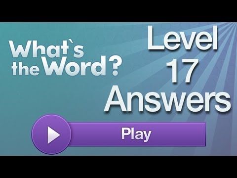 Video guide by AppAnswers: What's the word? level 17 #whatstheword