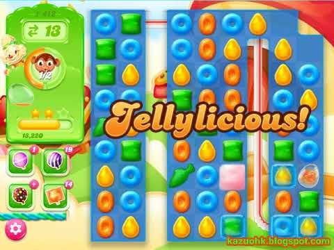 Video guide by Kazuohk: Candy Crush Jelly Saga Level 1412 #candycrushjelly