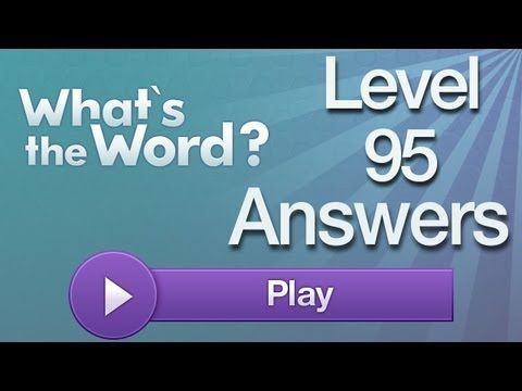 Video guide by AppAnswers: What's the word? level 95 #whatstheword
