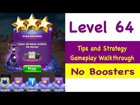 Video guide by Grumpy Cat Gaming: Bejeweled Stars Level 64 #bejeweledstars