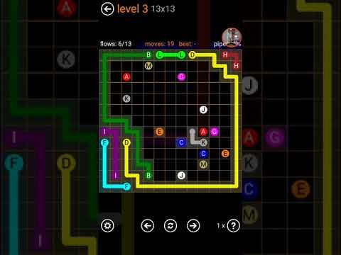 Video guide by NEW - OLD GAMES: Flow Free Pack 131013 - Level 3 #flowfree
