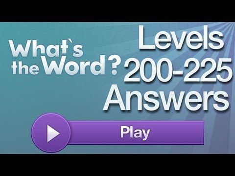 Video guide by AppAnswers: What's the word? levels 200-225 #whatstheword