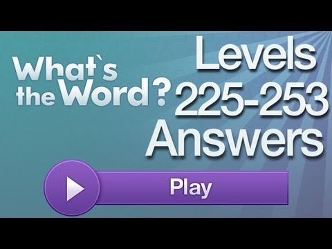 Video guide by AppAnswers: What's the word? levels 225-253 #whatstheword