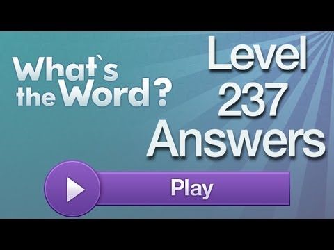 Video guide by AppAnswers: What's the word? level 237 #whatstheword