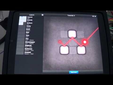 Video guide by ipadappsfirstlook: Lazors level 4 #lazors