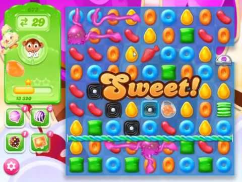 Video guide by skillgaming: Candy Crush Jelly Saga Level 672 #candycrushjelly