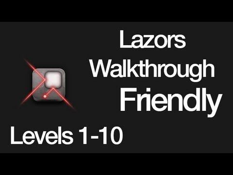 Video guide by : Lazors Friendly Levels 1-10 #lazors