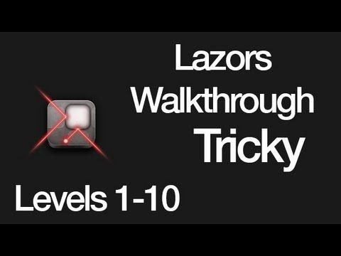 Video guide by : Lazors Tricky Levels 1-10 #lazors