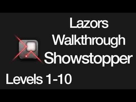 Video guide by : Lazors Showstopper Levels 1-10 #lazors