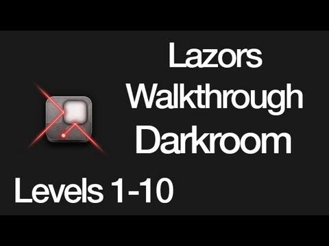 Video guide by : Lazors Darkroom Levels 1-10 #lazors