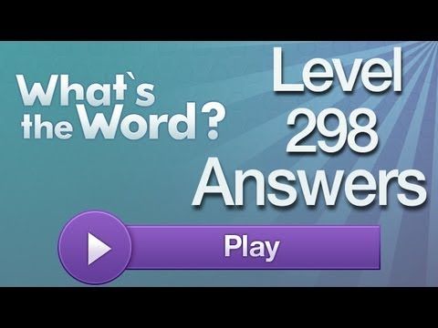 Video guide by AppAnswers: What's the word? level 298 #whatstheword