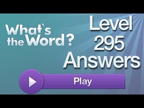 Video guide by AppAnswers: What's the word? level 295 #whatstheword