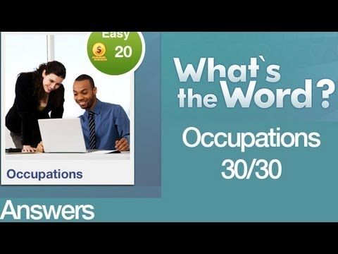 Video guide by : What's the word? Occupations theme All Levels #whatstheword