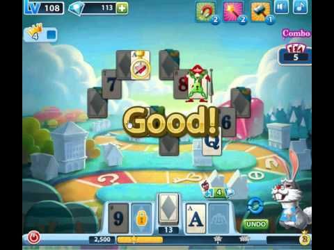 Video guide by Jiri Bubble Games: Solitaire in Wonderland Level 108 #solitaireinwonderland