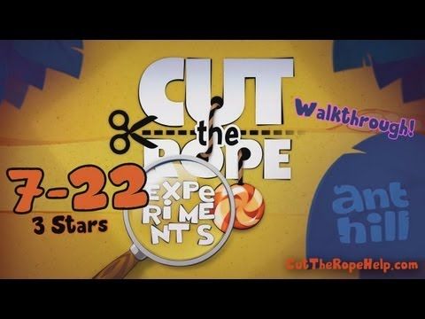 Video guide by kloakatv: Cut the Rope: Experiments 3 stars level 7-22 #cuttherope