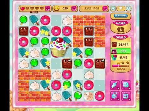 Video guide by Gamopolis: Candy Valley Level 1408 #candyvalley