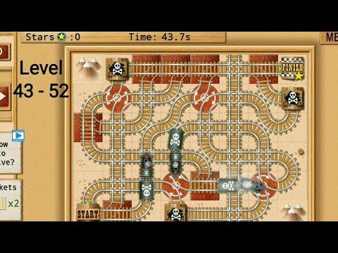 Video guide by Games School: Rail Maze Level 43-52 #railmaze