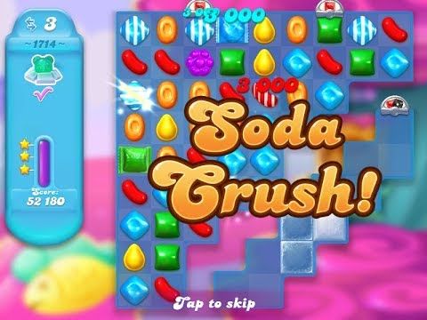 Video guide by Kazuo: Candy Crush Soda Saga Level 1714 #candycrushsoda
