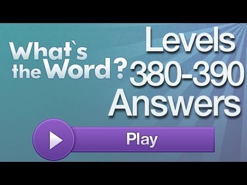 Video guide by AppAnswers: What's the word? level 380-390 #whatstheword