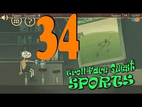 Video guide by GoldCatGame: Troll Face Quest Sports Level 34 #trollfacequest